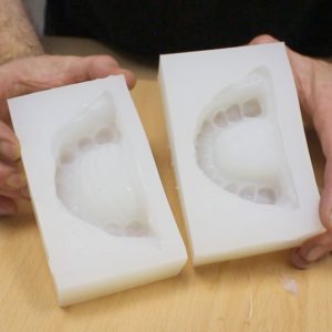 Moulding Homo Habilis Teeth in Silicone