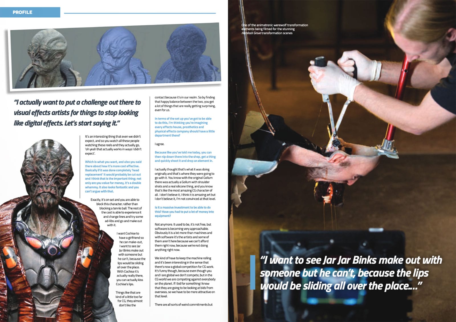 prosthetics magazine issue 1 spread
