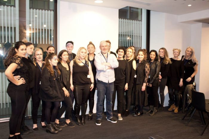 Neill Gorton and MAC cosmetics team