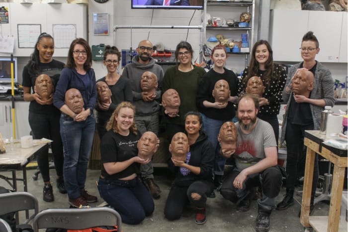 prosthetic application and colouring techniques course gorton studio