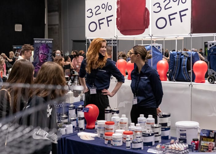 TILT professional makeup team at prosthetics event