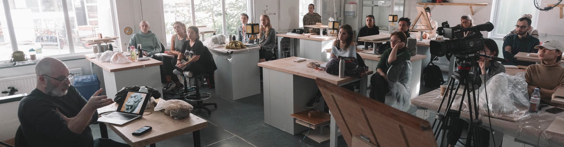 neill gorton teaching prosthetics to students